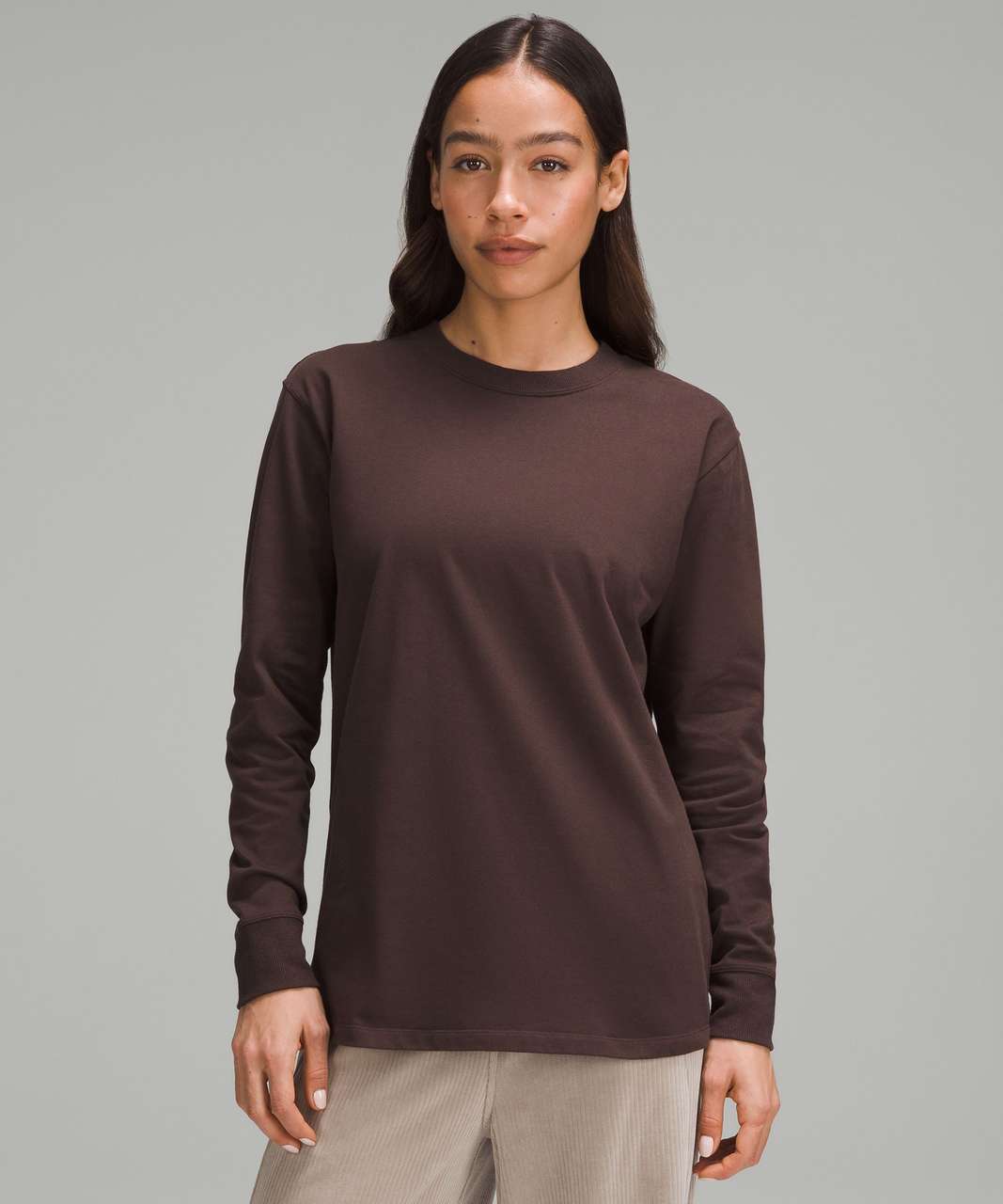 Lululemon Womens Long Sleeve Oversized Terracotta Pullover