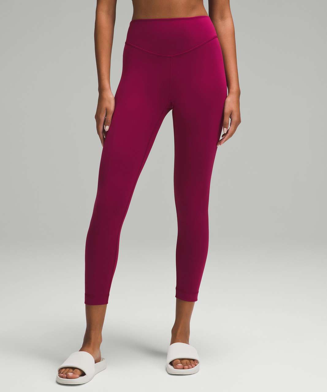 Lululemon Wunder Under 7/8 Tight size 12 So Merlot NWT Red Pink