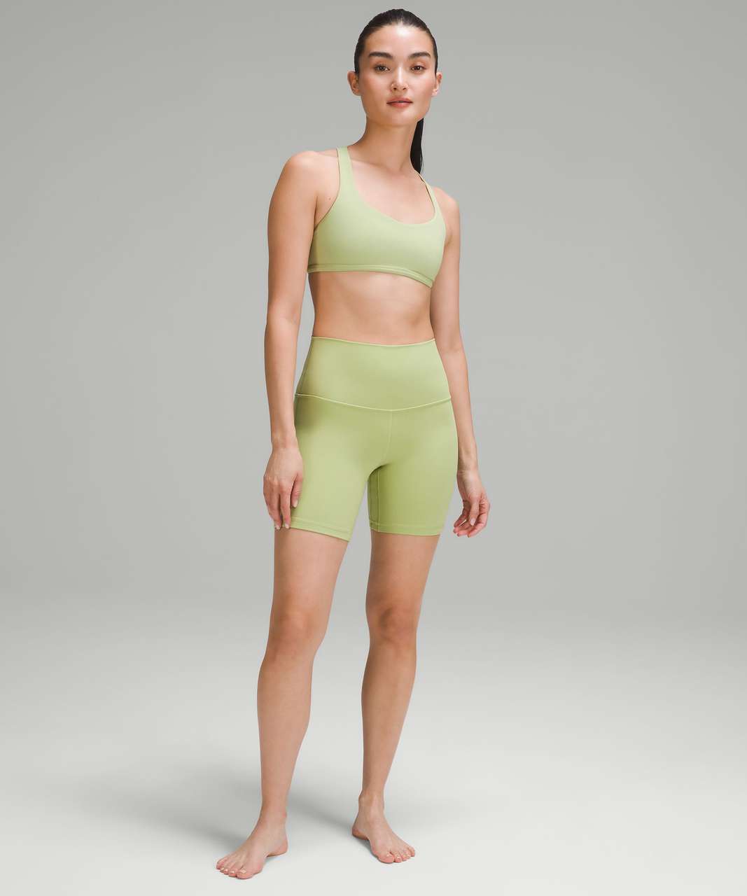 Lululemon Free to Be Bra - Wild *Light Support, A/B Cup - Edamame Green