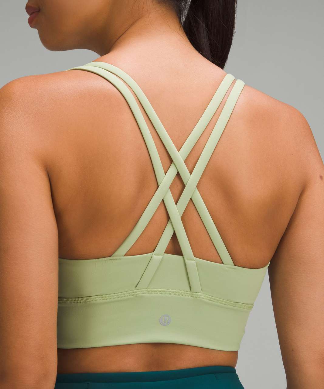 Lululemon Energy Longline Bra *Medium Support, B–D Cups - Edamame Green