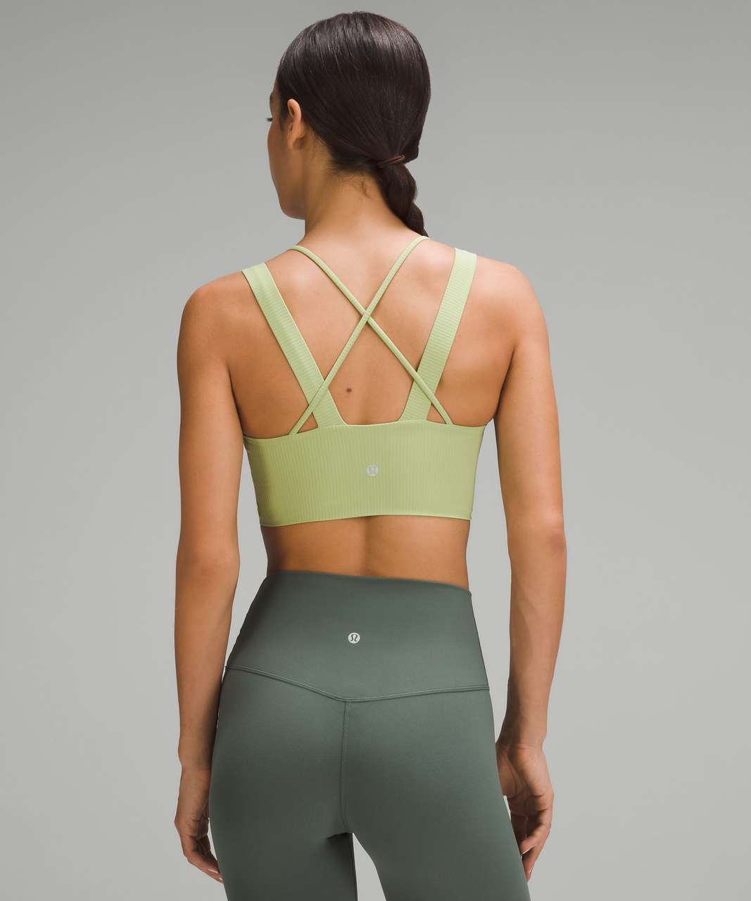 Lululemon Energy Longline Bra *Medium Support, B–D Cups - Kelly Green -  lulu fanatics