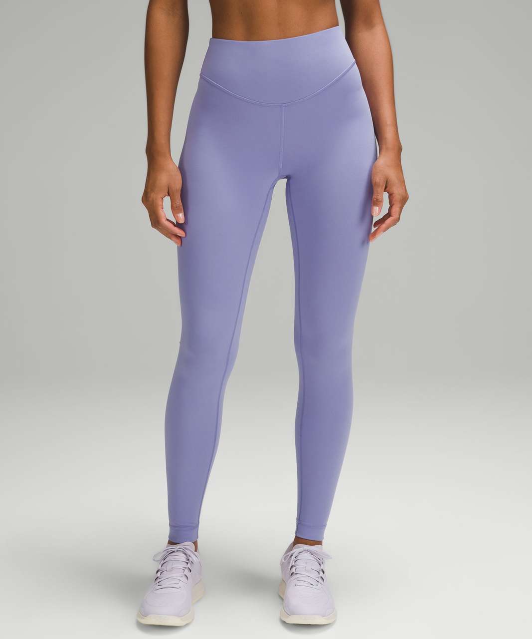 Lululemon wisteria purple 7/8 wunder under legging 6 - Athletic