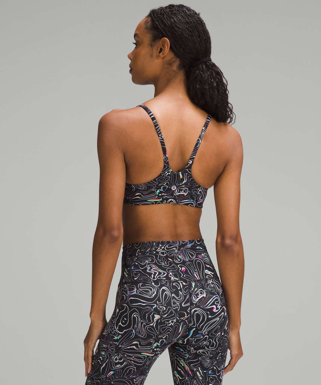 Lululemon Wunder Train Strappy Racer Bra *Light Support, A/B Cup - Daisyfied Yogo Moonbow Black