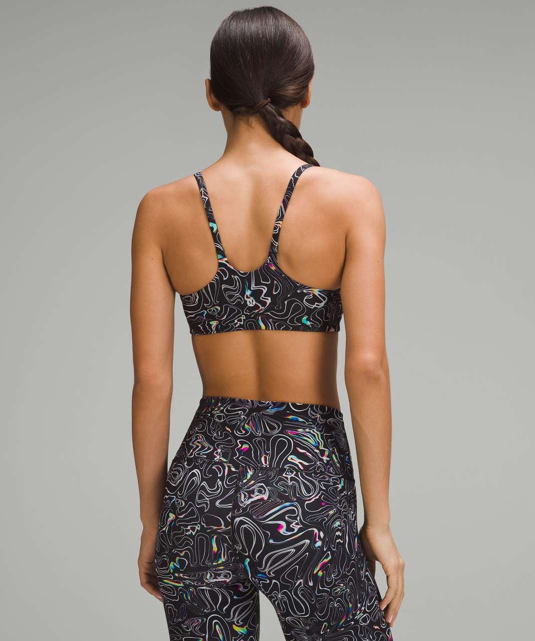 Lululemon Wunder Train Strappy Racer Bra *Light Support, C/D Cup - Daisyfied Yogo Moonbow Black