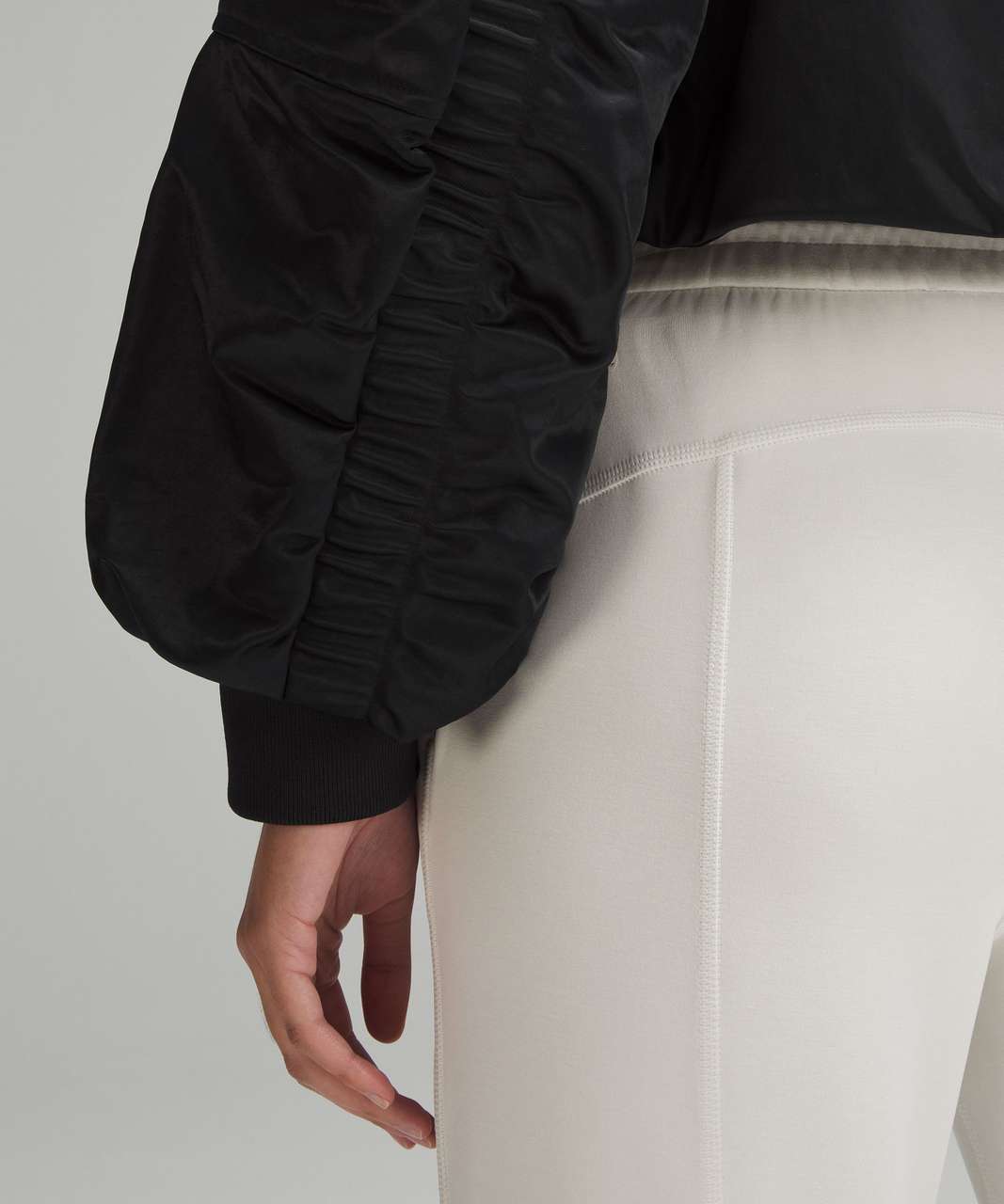 Lululemon Insulated Ruched Bomber Jacket - Black