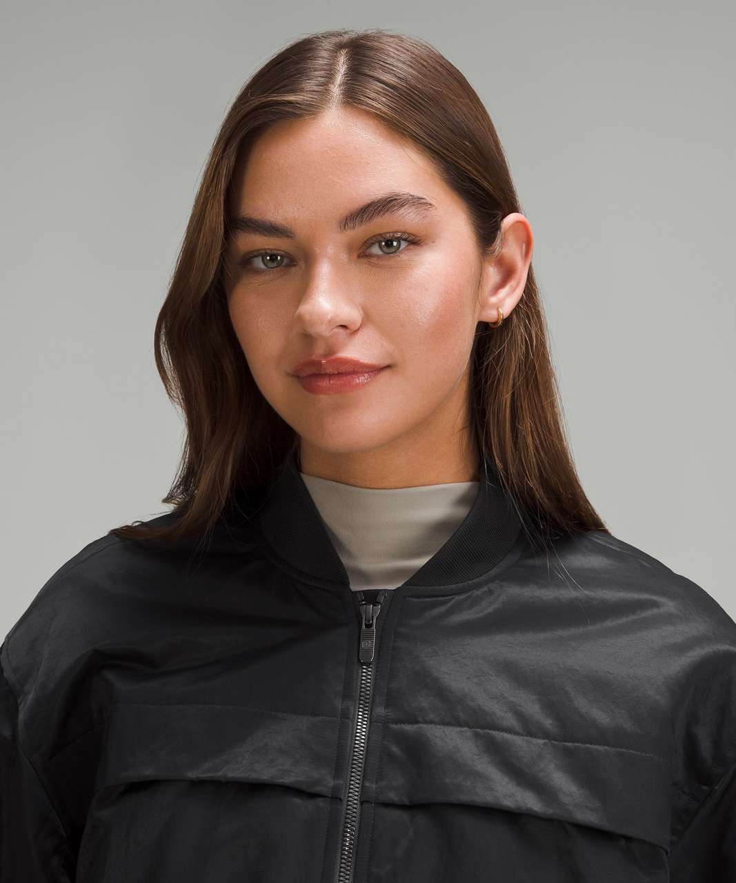 Lululemon Insulated Ruched Bomber Jacket - Black