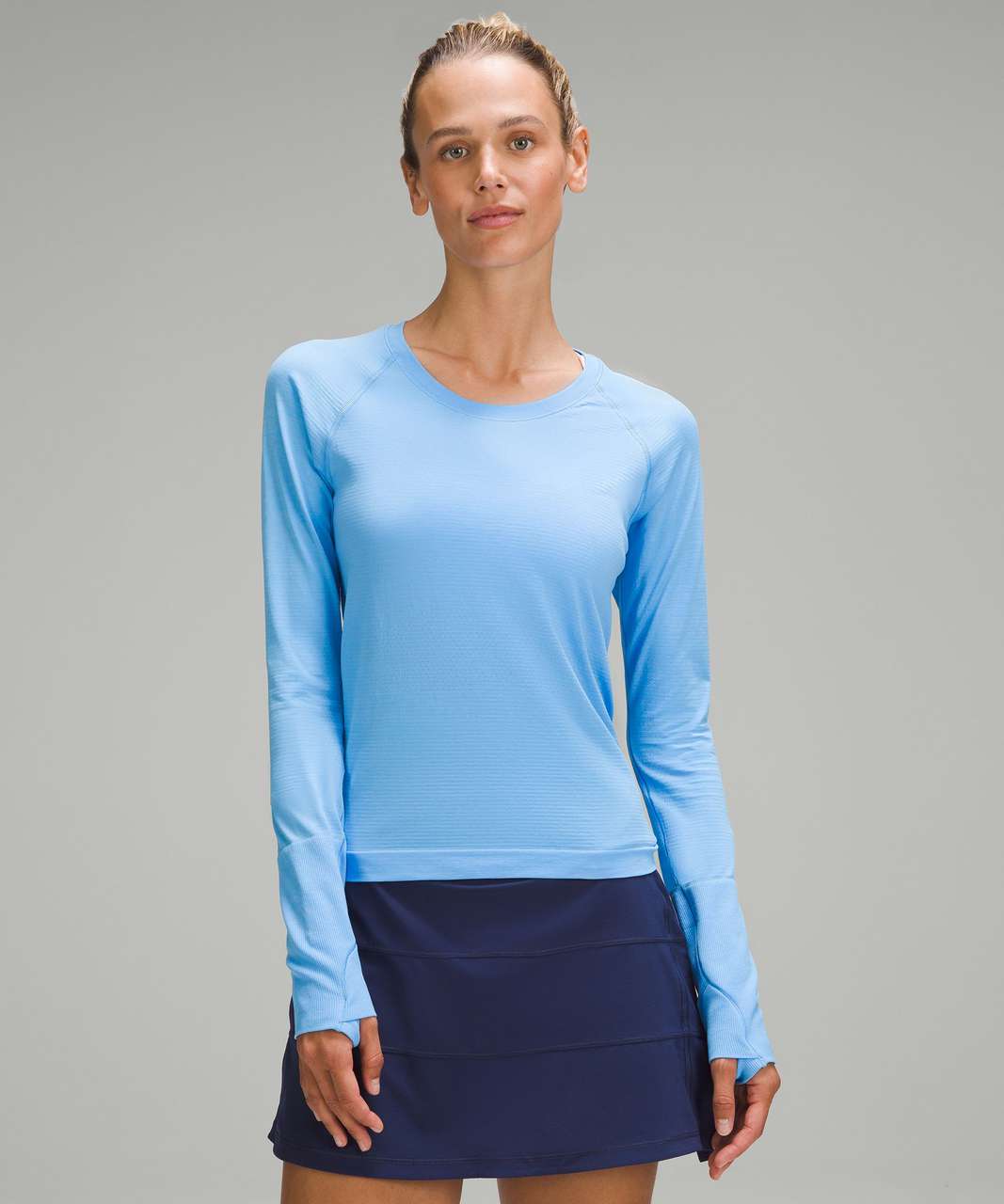 Lululemon Swiftly Tech Long-Sleeve Shirt 2.0 *Race Length - Aero Blue / Aero Blue