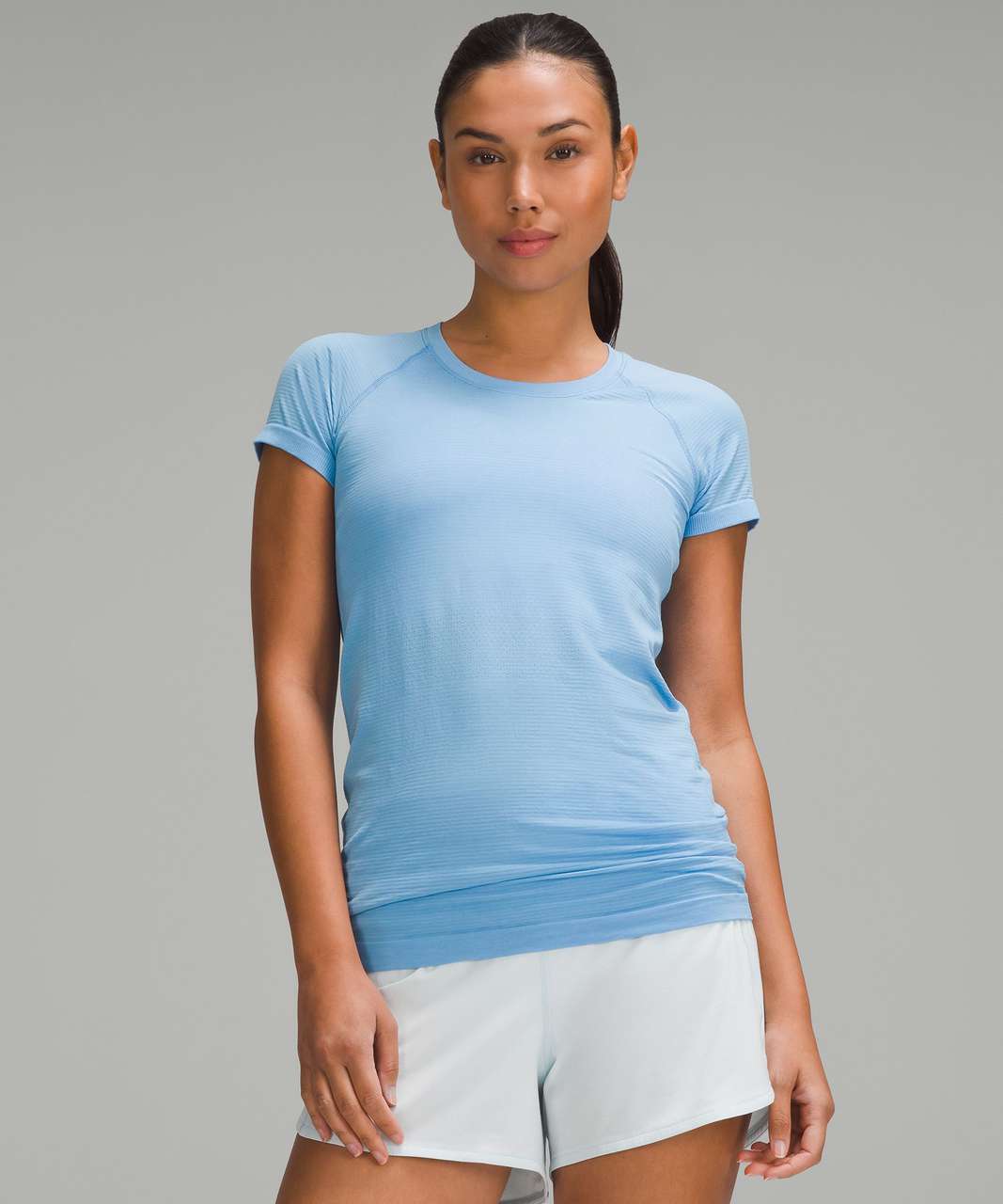 Lululemon Swiftly Tech Short-Sleeve Shirt 2.0 - Aero Blue / Aero Blue