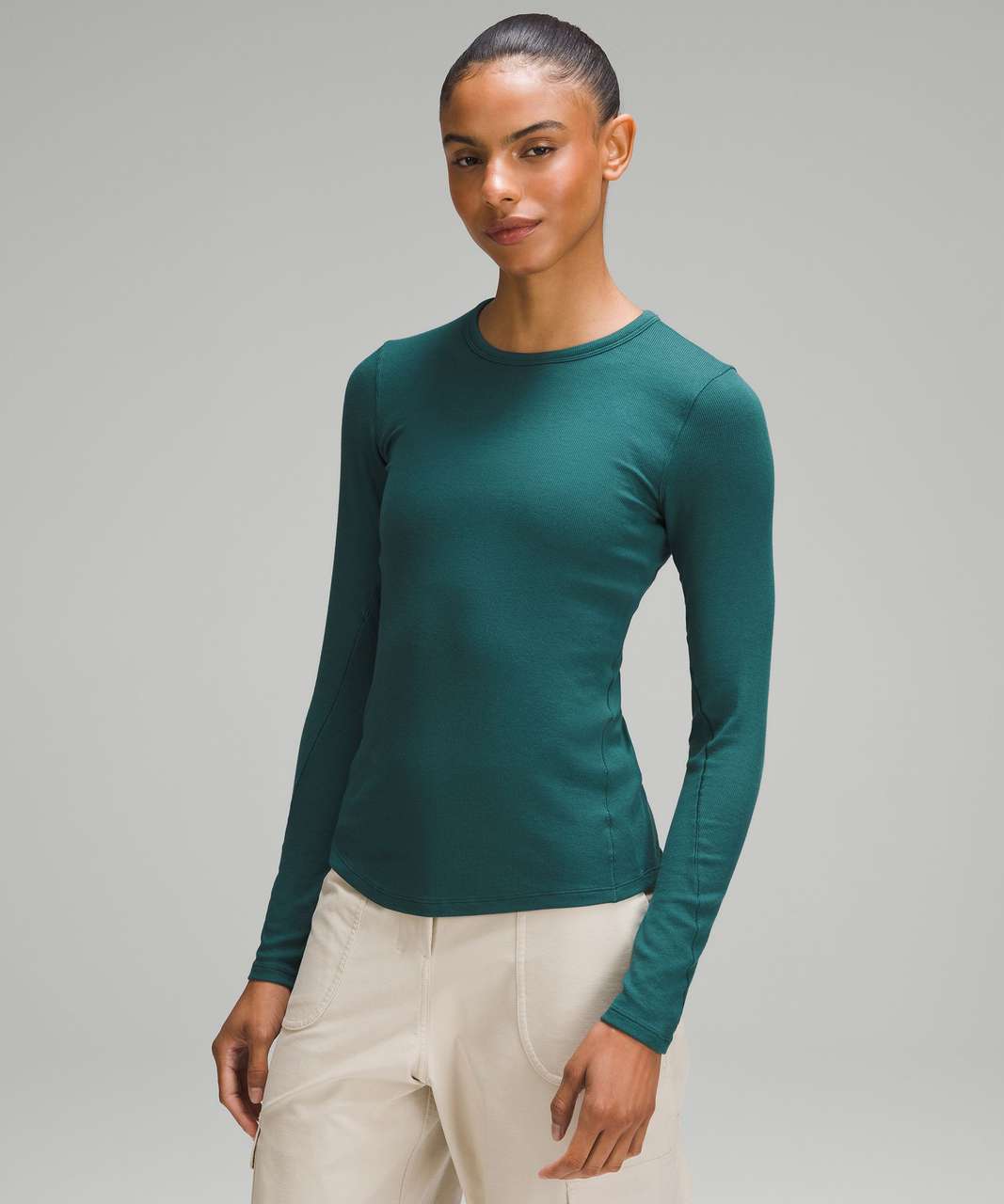 Teal Green Long Sleeve Top - One-Shoulder Top - Textured Top - Lulus