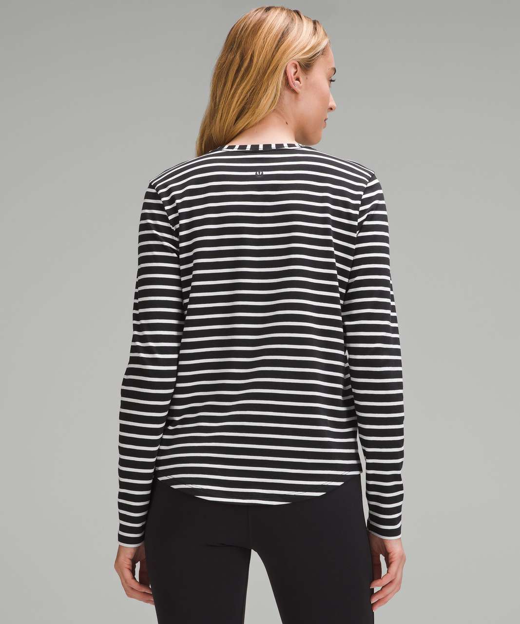 Lululemon Love Long-Sleeve Shirt - Yachtie Stripe Black White