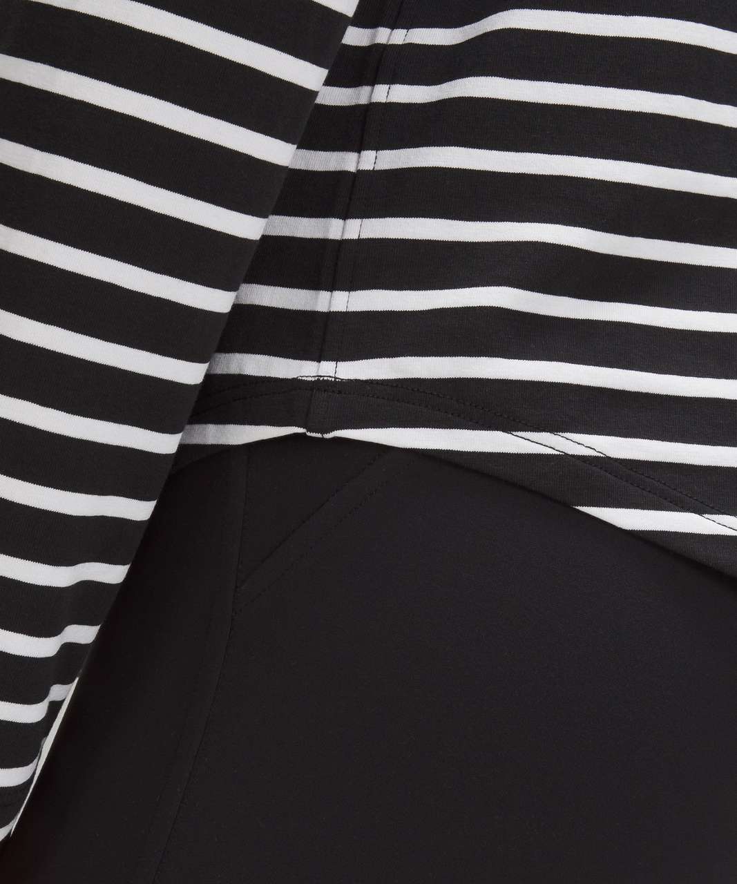 Lululemon Love Long-Sleeve Shirt - Yachtie Stripe Black White