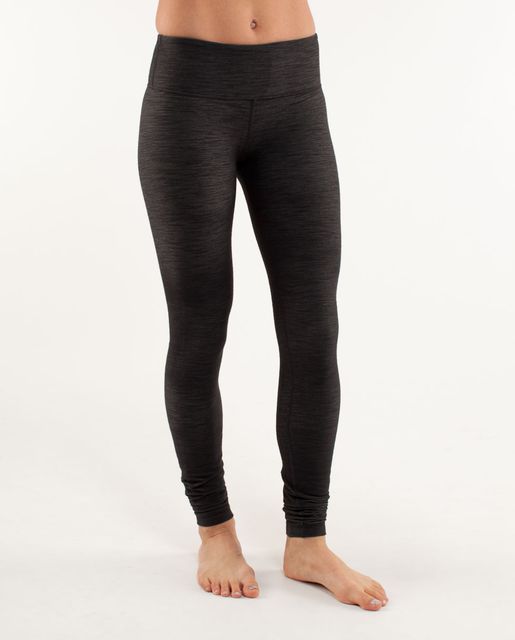 Lululemon Wunder Under Pant - Giant Herringbone Black Heathered Black ...