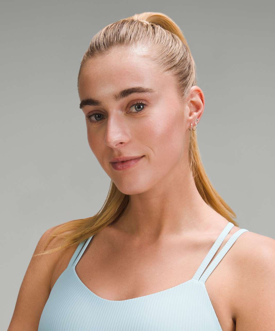 Lululemon Like a Cloud Ribbed Longline Bra *Light Support, B/C Cup - Sea Frost