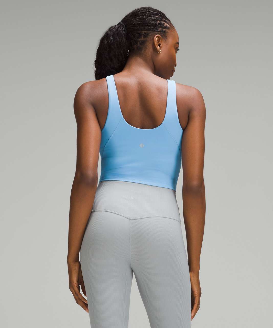 Lululemon align high neck tank top in pastel blue - Depop