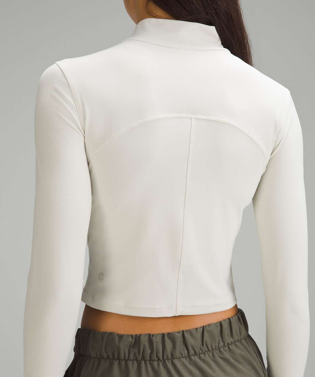 Lululemon Grid-Texture Cropped Tennis Short-Sleeve Shirt - White - lulu  fanatics