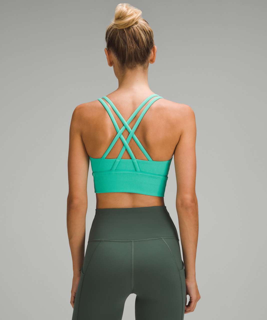 NWT Lululemon Energy Bra Long Line Ribbed~SIZE:4~Cassis