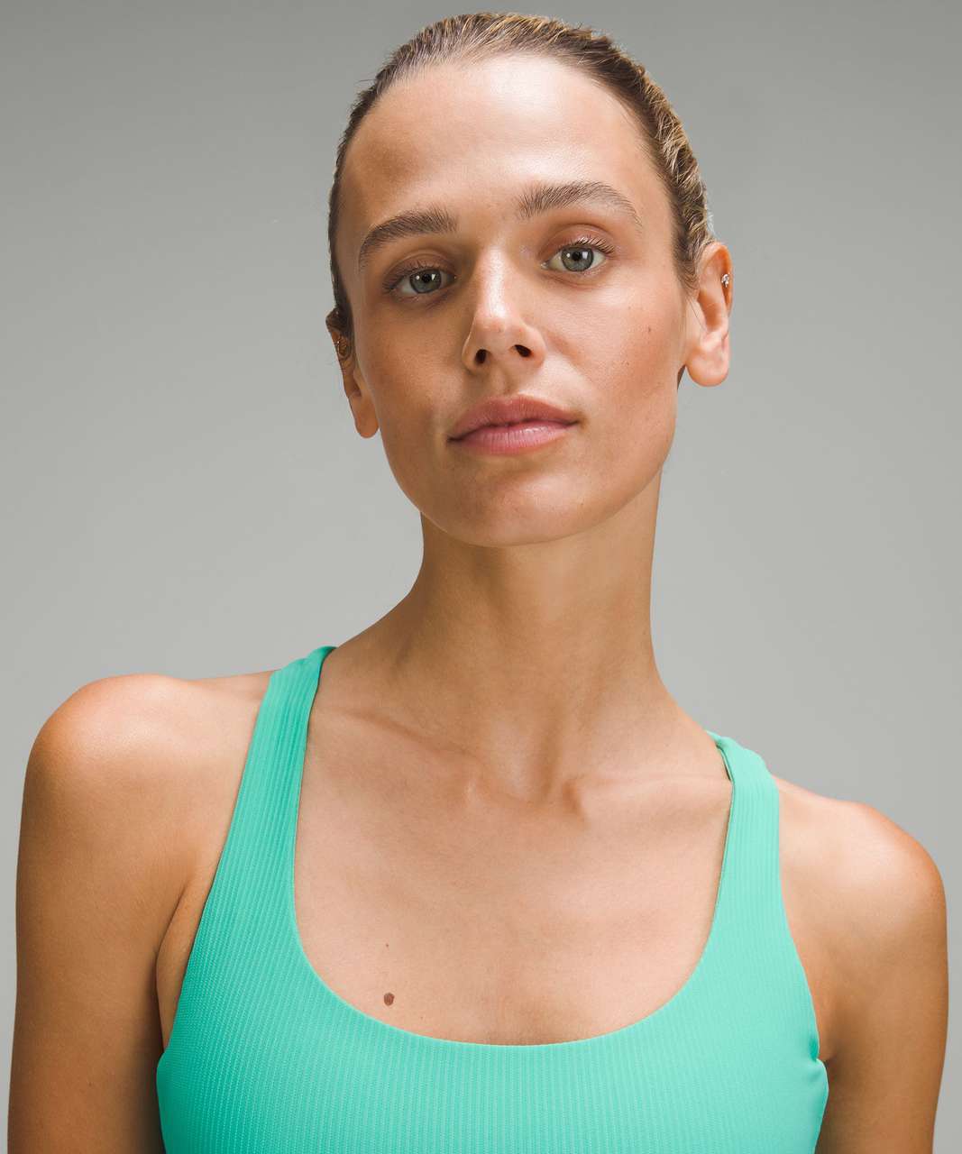 Lululemon Energy Ribbed Longline Bra Medium Support, B–D Cups - Paradise Green