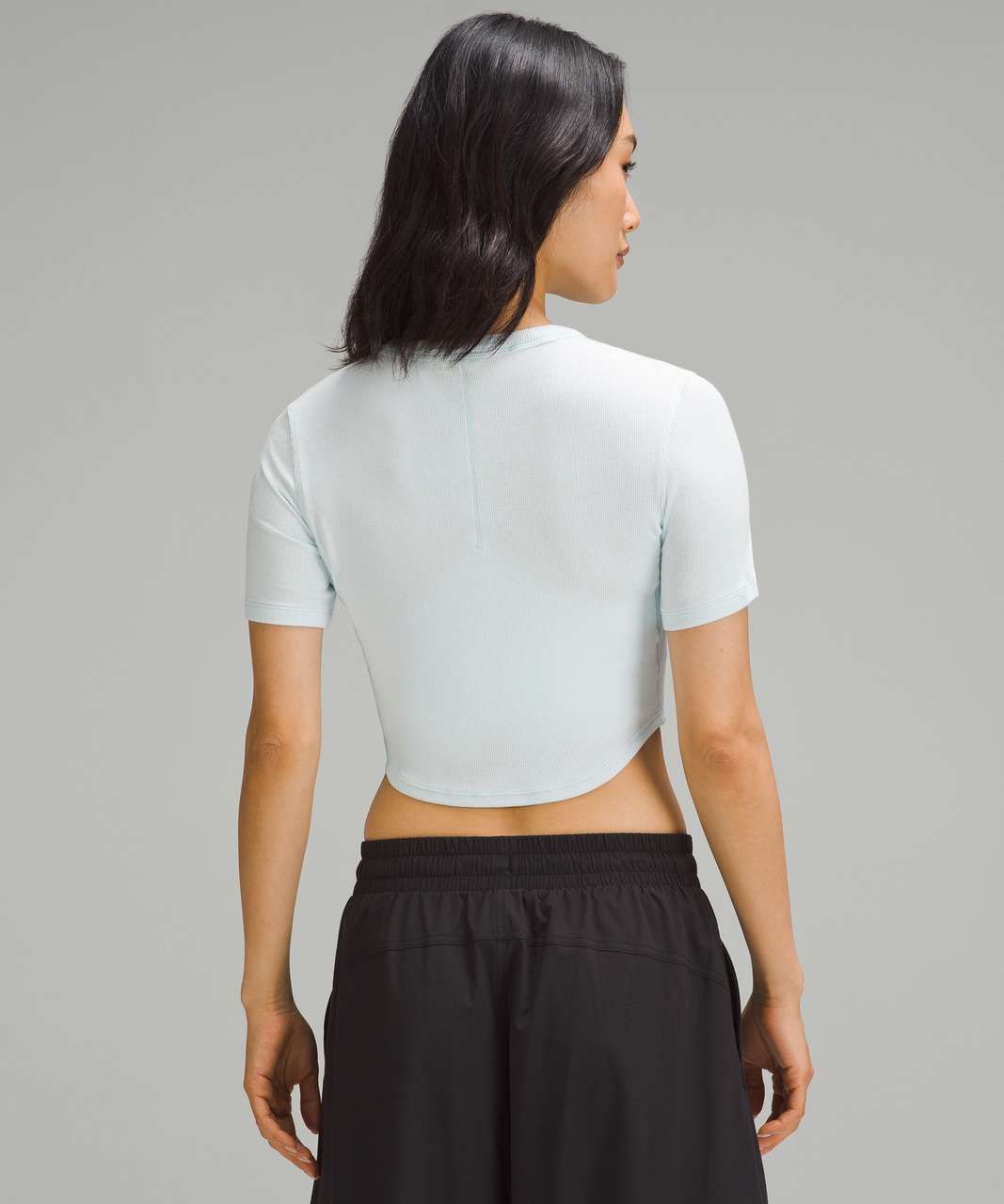 Lululemon Hold Tight Cropped T-Shirt - Sheer Blue