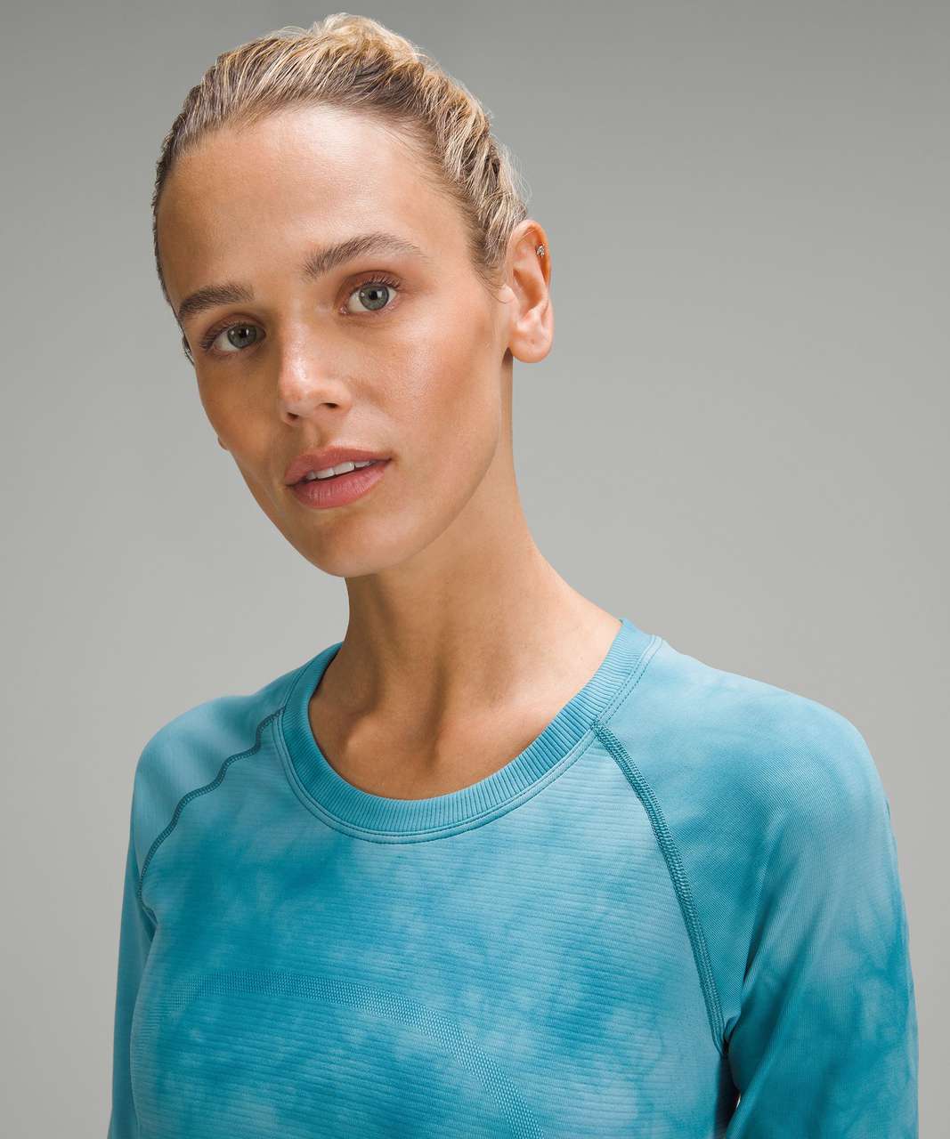 Lululemon Swiftly Tech Long-Sleeve Shirt 2.0 Race Length *Marble Dye - Marble Dye Marlin / Marlin