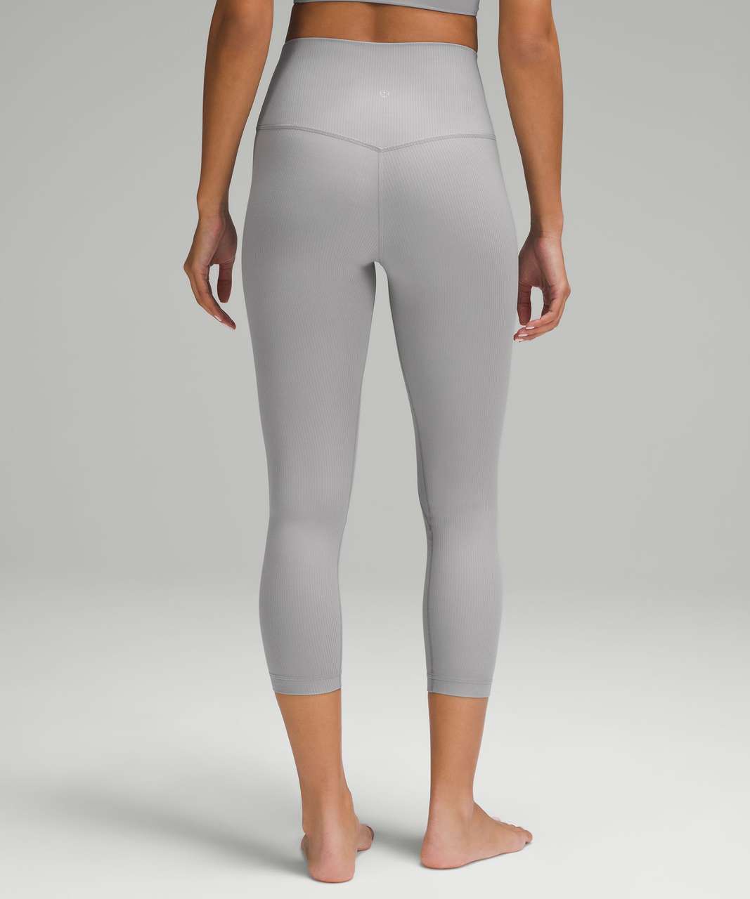 Lululemon Align Ribbed High-Rise Crop 23" - Rhino Grey