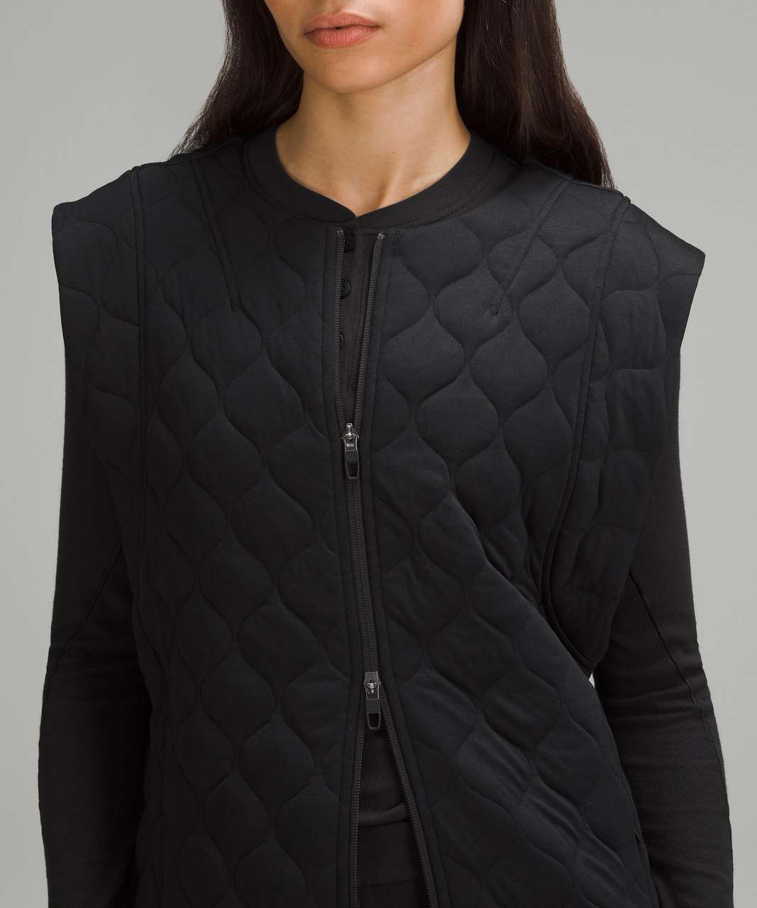 Lululemon Cap-Sleeve Quilted Vest - Black