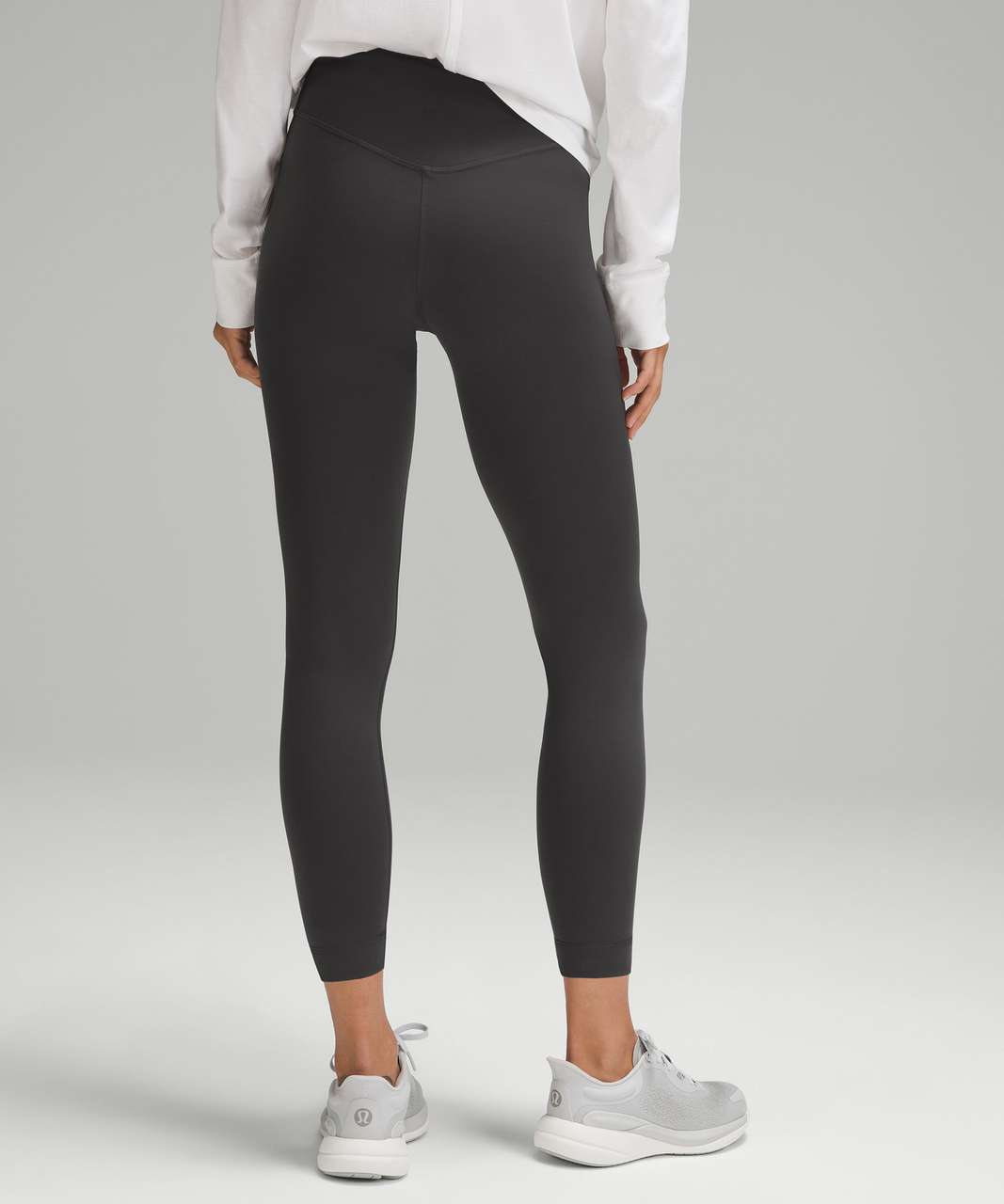 Lululemon Wonder Under High Rise Grey Herringbone Thick 25