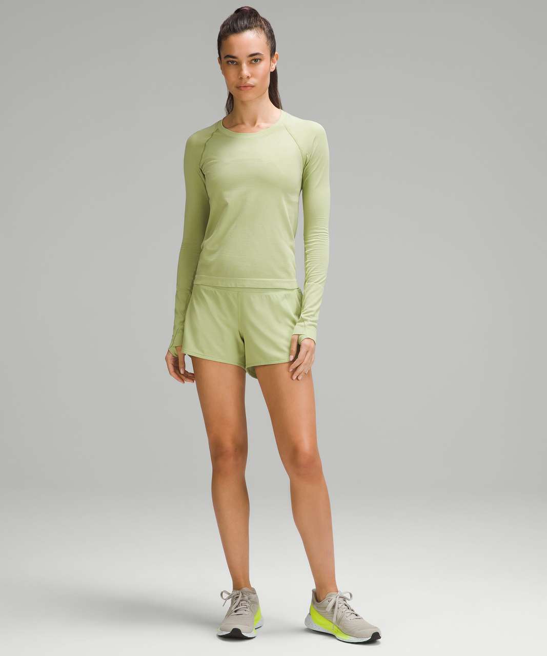 Lululemon Swiftly Tech Long-Sleeve Shirt 2.0 *Race Length - Edamame Green / Edamame Green