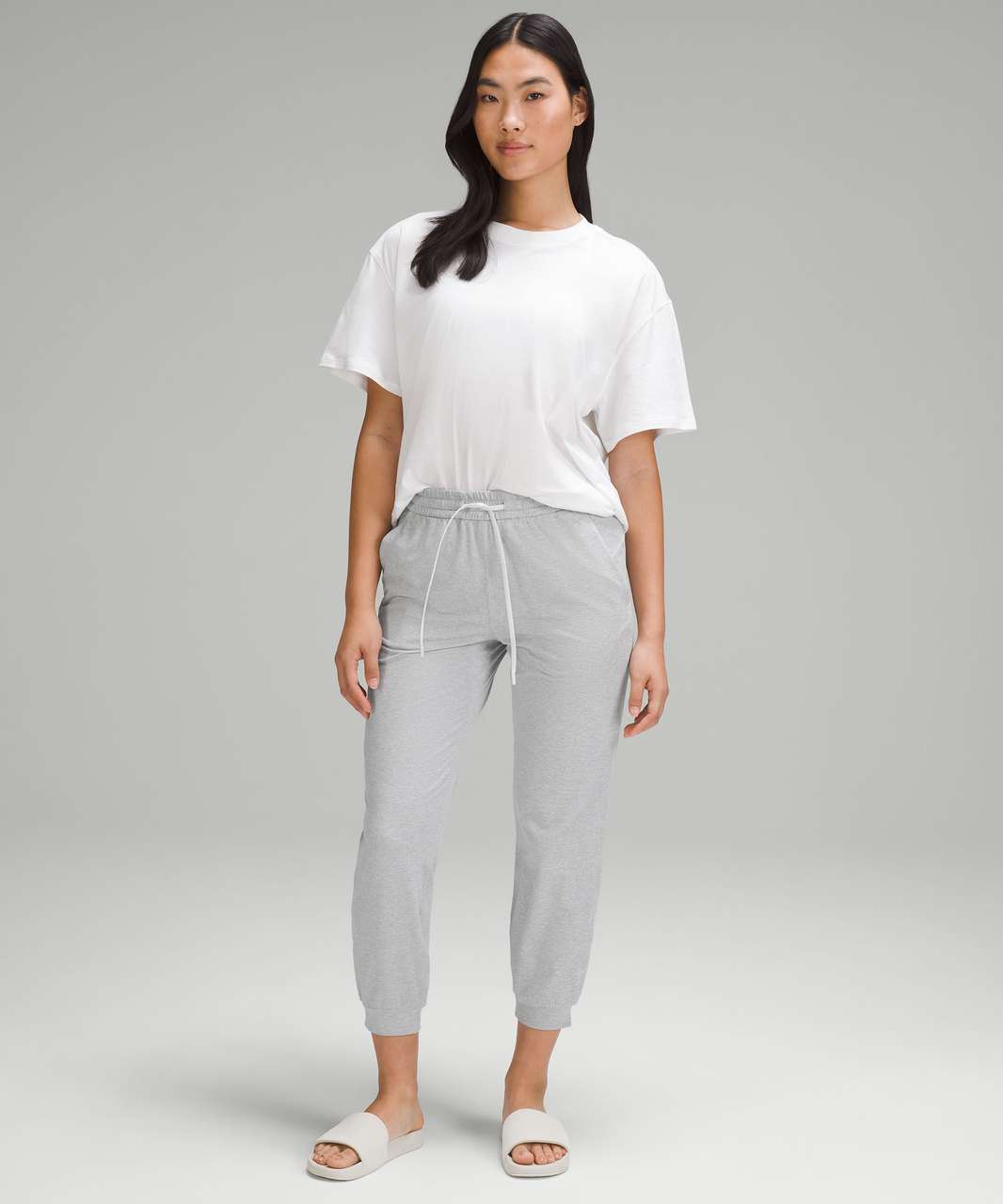 Lululemon Soft Jersey Classic-Fit Mid-Rise Jogger - Heathered Core Ultra Light Grey