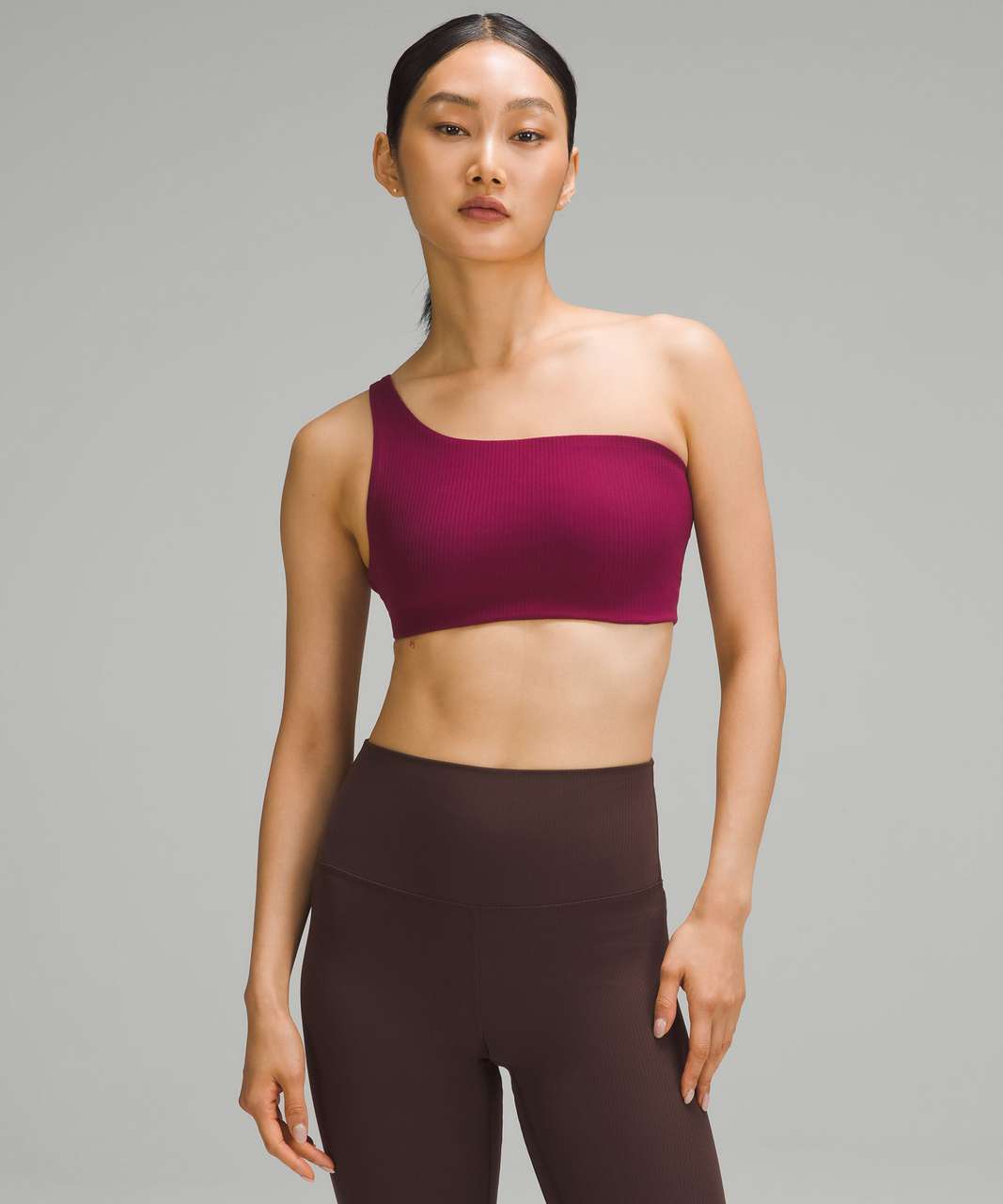 Lululemon Ribbed Nulu High-Neck Yoga Bra *Light Support, B/C Cup - Wild  Indigo - lulu fanatics