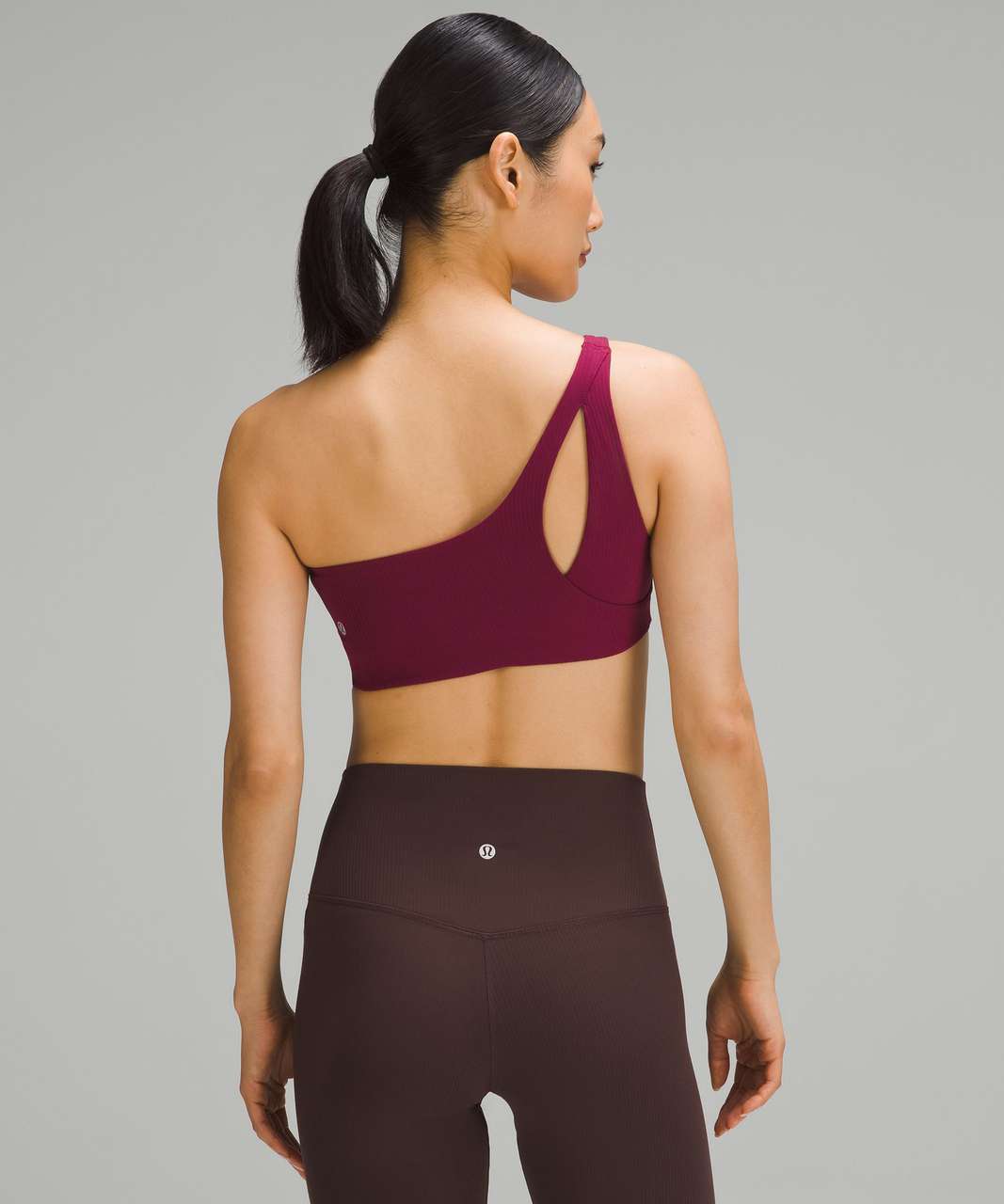 Ribbed Nulu Asymmetrical Yoga Bra … curated on LTK