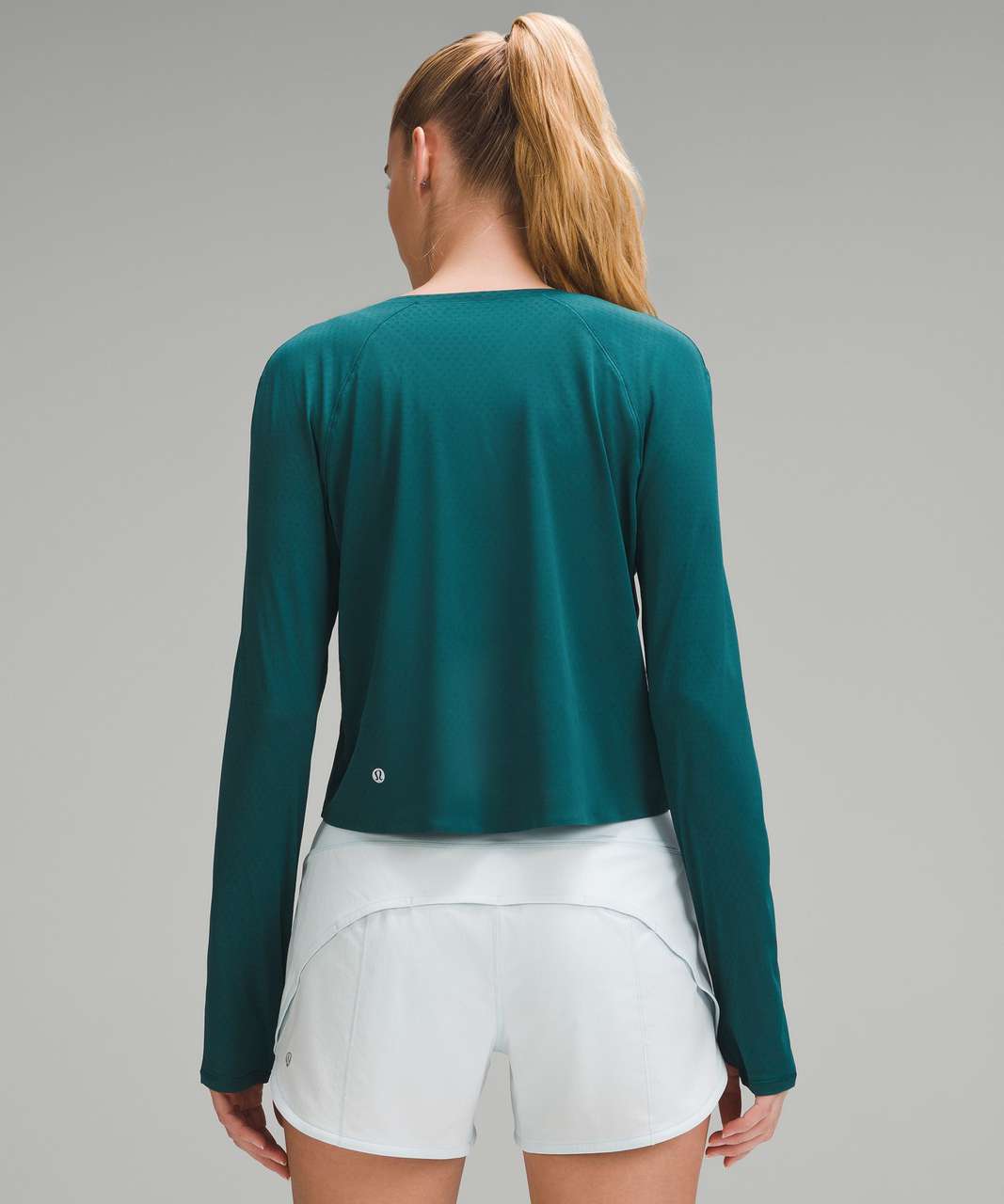 Lululemon Fast and Free Race Length Long-Sleeve Shirt - Storm Teal