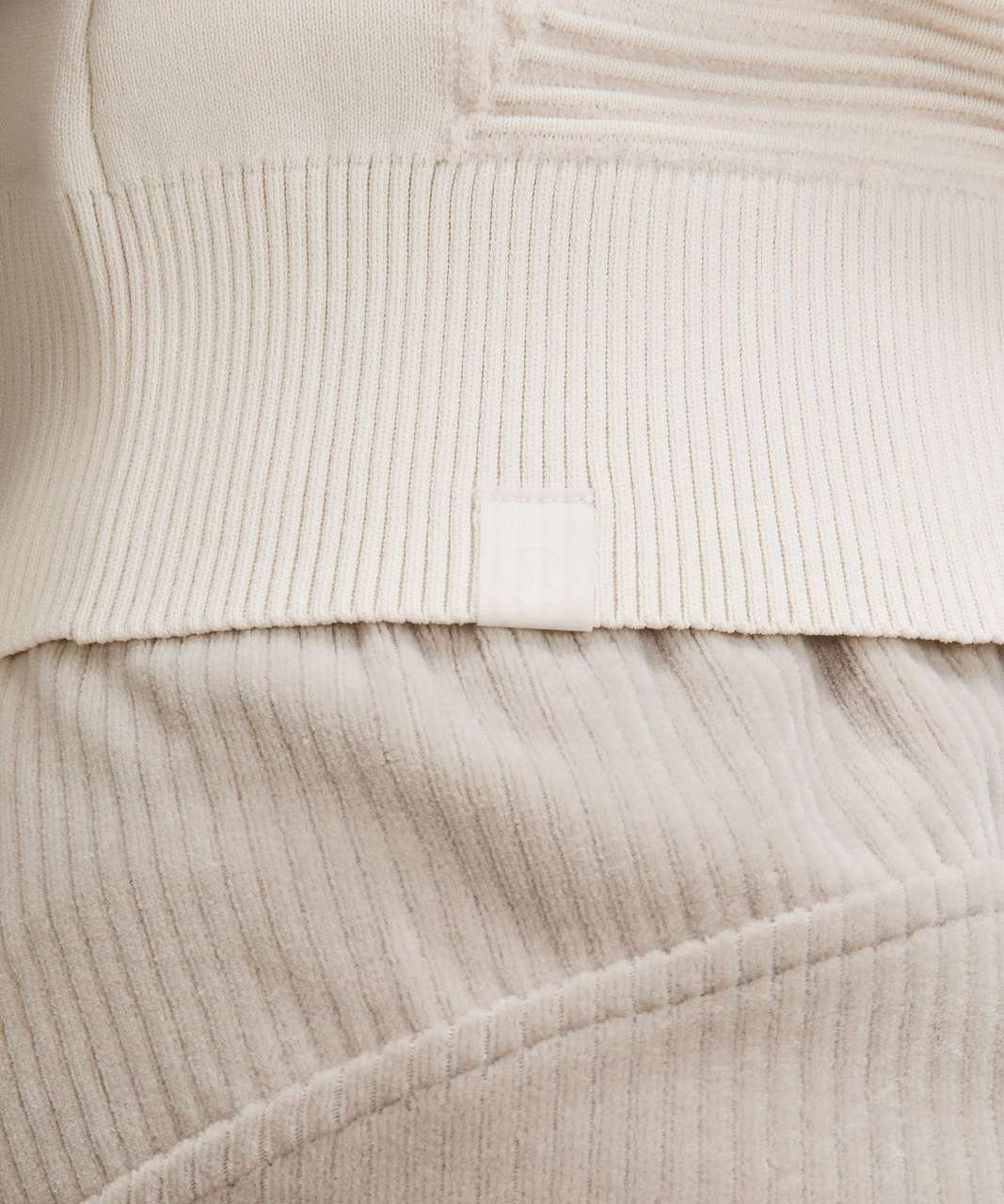 Lululemon Mixed Rib-Knit Crewneck - Light Ivory / Bone