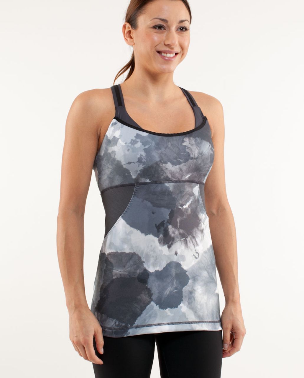 Lululemon Cross My Heart Tank - White Coal Tinted Canvas Super