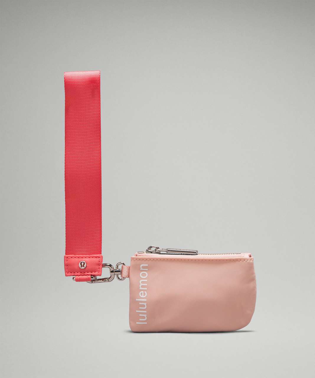 Lululemon Dual Pouch Wristlet - Pink Mist / Raspberry Cream / White