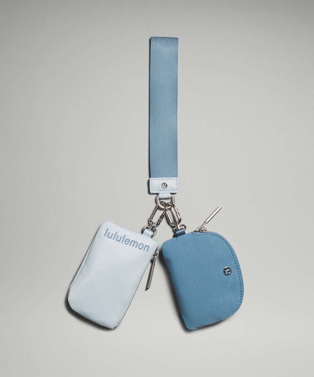 Lululemon Dual Pouch Wristlet - Powder Blue / Utility Blue - lulu fanatics