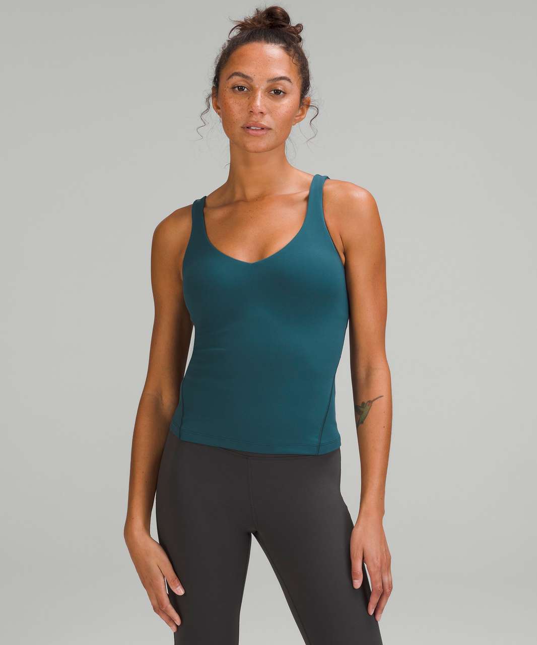 Lululemon Align Waist-Length Tank Top - Green Foliage - lulu fanatics