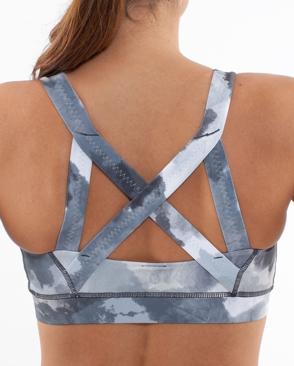 Lululemon Cross My Heart Bra - White Coal Tinted Canvas Super