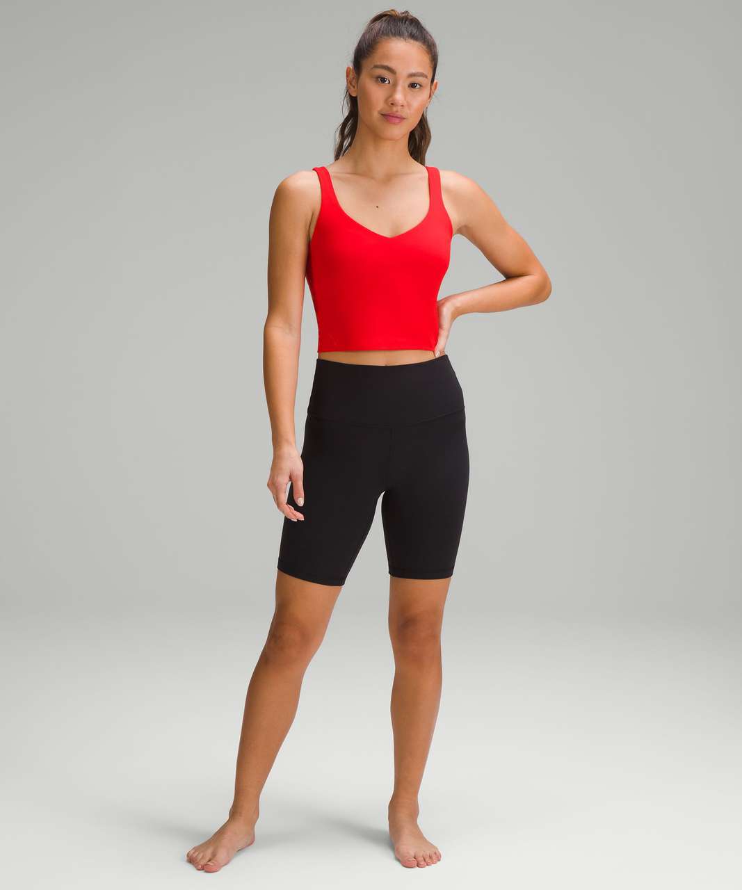 Lululemon Align Waist-Length Tank Top - Smoky Red - lulu fanatics