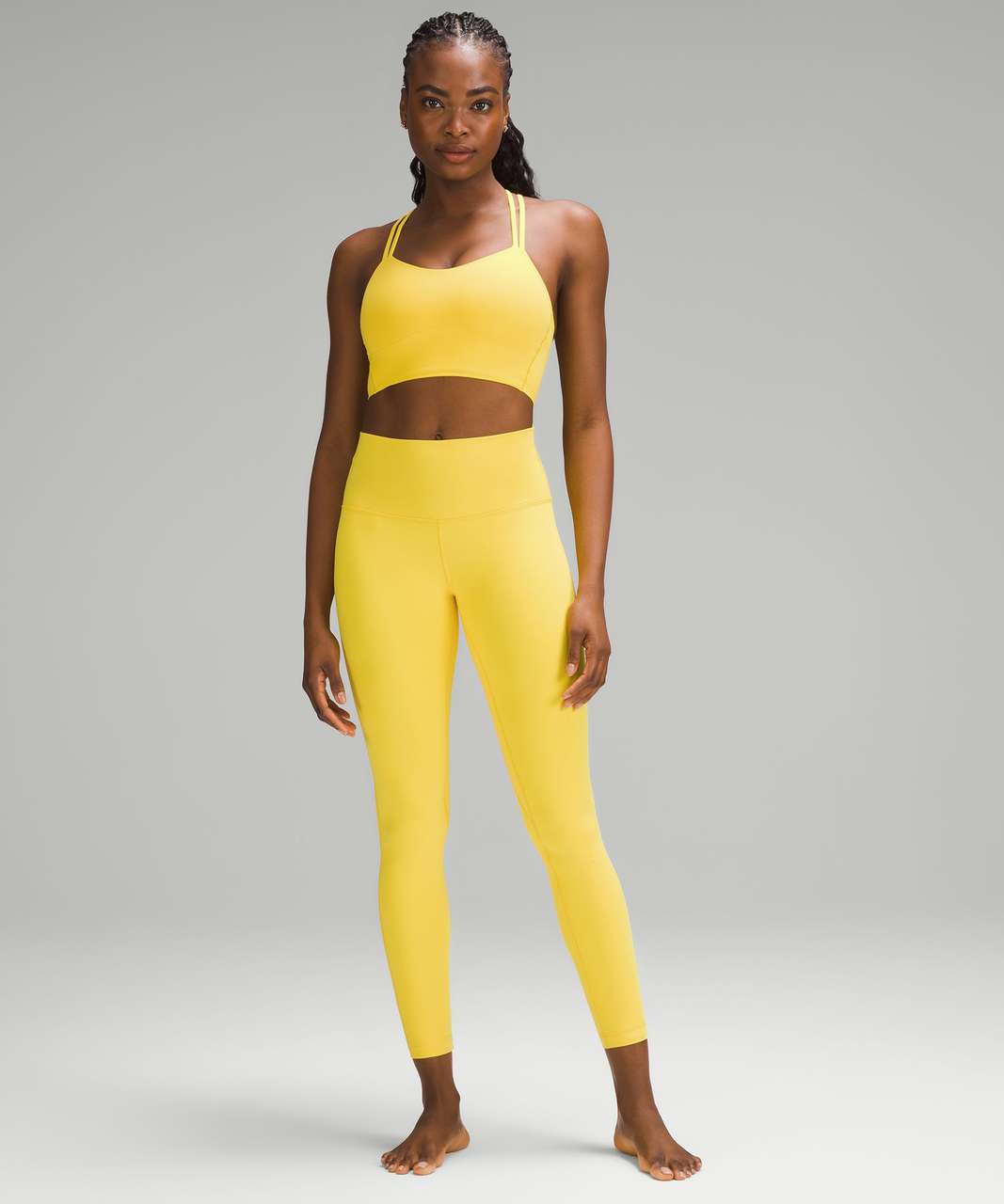 Lululemon NWT yellow serpentine align leggings 25” size 10 large new bright