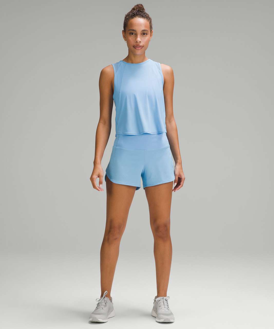 Lululemon Sculpt Cropped Tank Top - Aero Blue