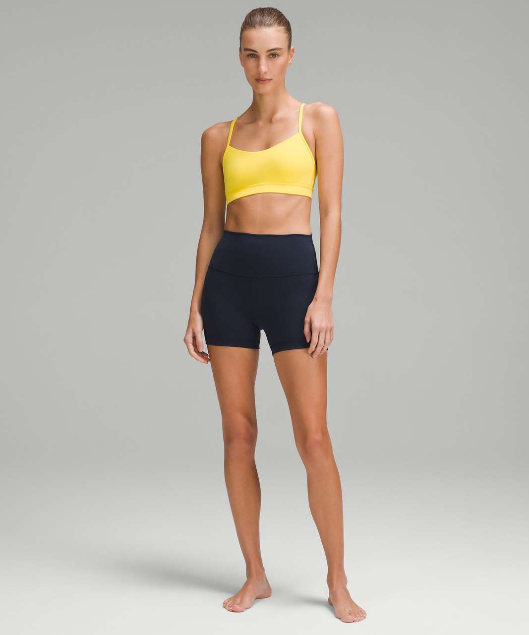 Lululemon Flow Y Bra Nulu *Light Support, A–C Cups - Utility Yellow - lulu  fanatics