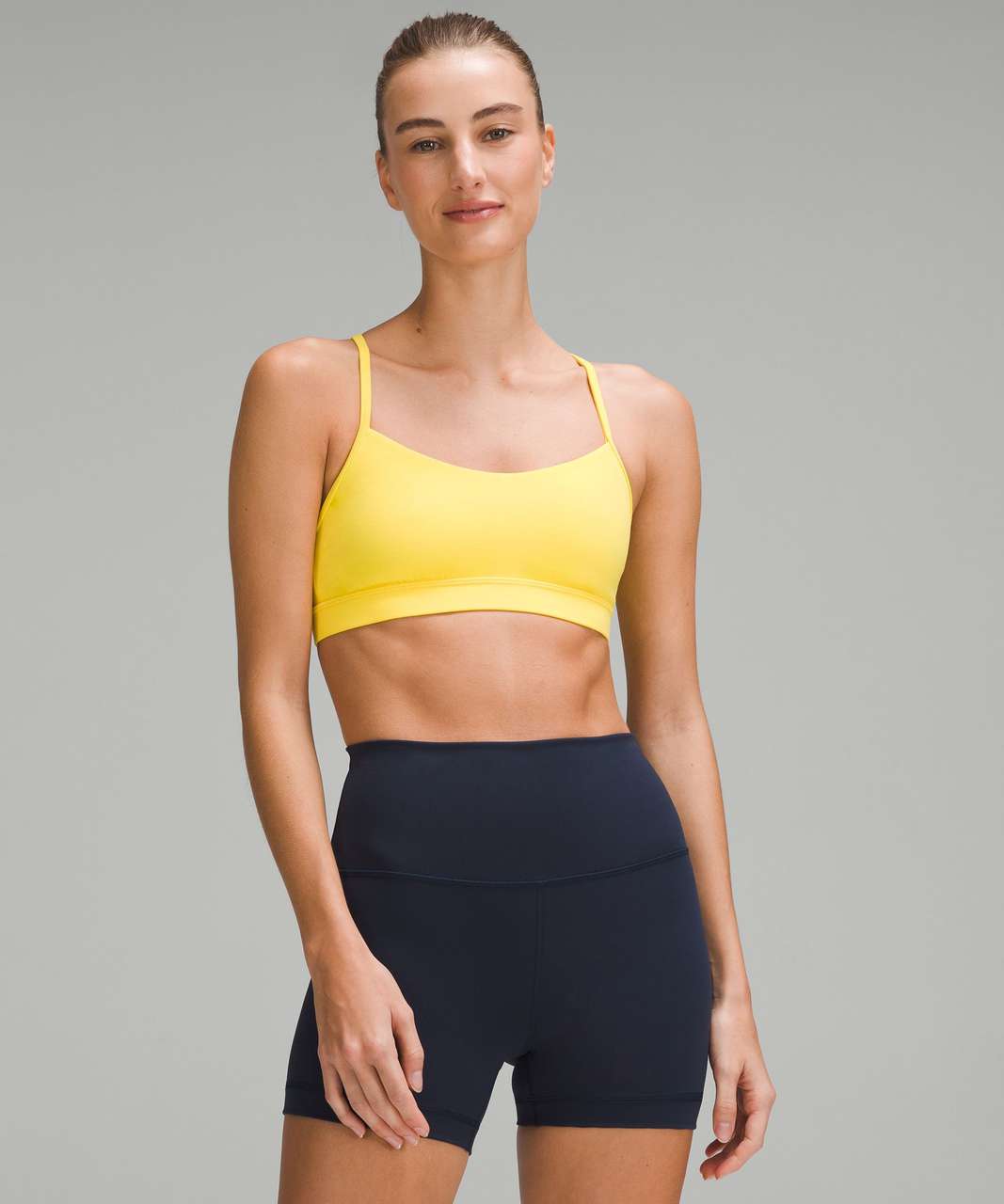 Lululemon Flow Y Bra Nulu *Light Support, A–C Cups - Utility Yellow