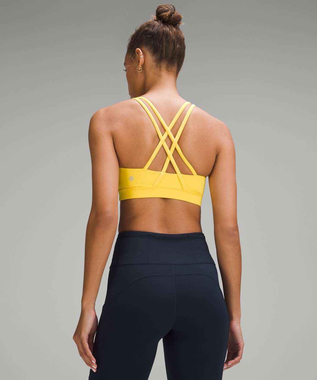 Lululemon Energy High-Neck Longline Ribbed Luxtreme Bra *Medium Support,  B–D Cups - Wasabi - lulu fanatics