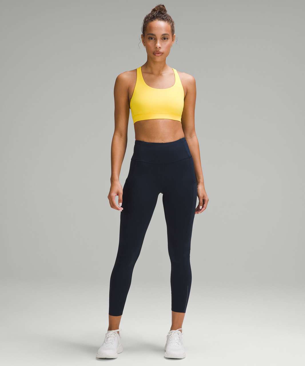 Lululemon Energy Bra *Medium Support, B–D Cup - Yellow Serpentine - lulu  fanatics