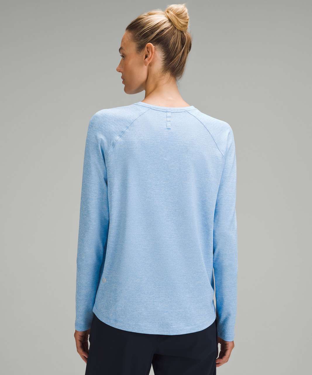 Lululemon License to Train Classic-Fit Long-Sleeve Shirt - Heathered Aero Blue