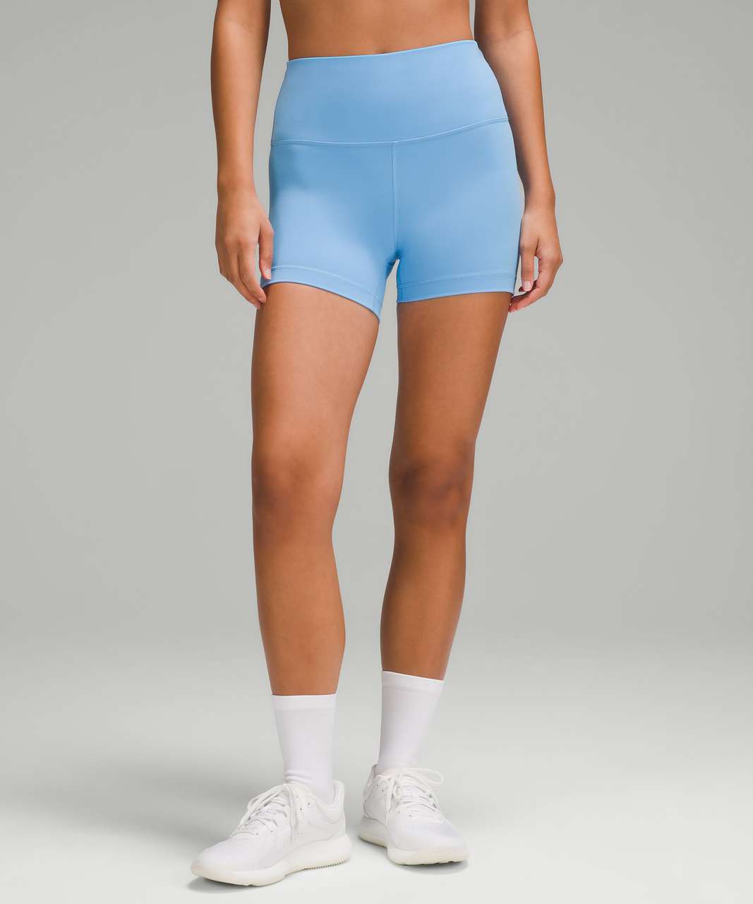 Lululemon Wunder Train High-Rise Short 4" - Aero Blue