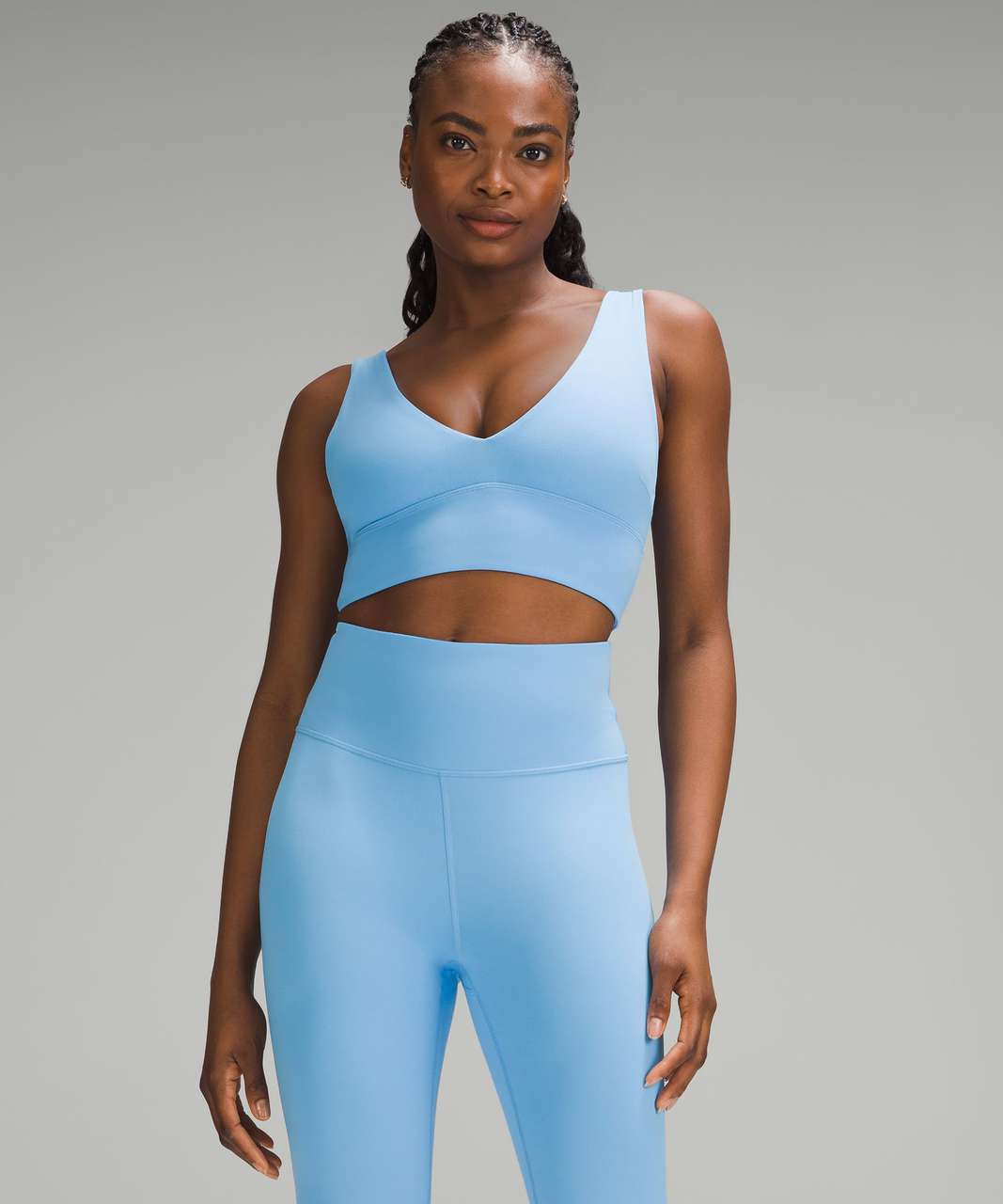 Lululemon Align V-Neck Bra *Light Support, C/D Cup - Utility Blue