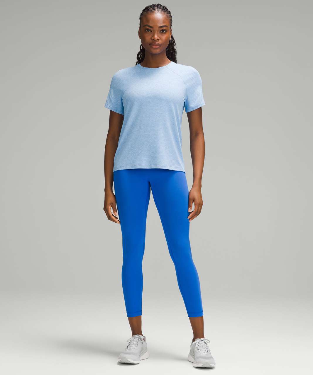 Lululemon License to Train Classic-Fit T-Shirt - Heathered Aero Blue