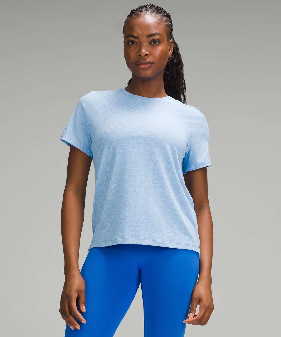 Lululemon License to Train Classic-Fit T-Shirt - Heathered Aero Blue