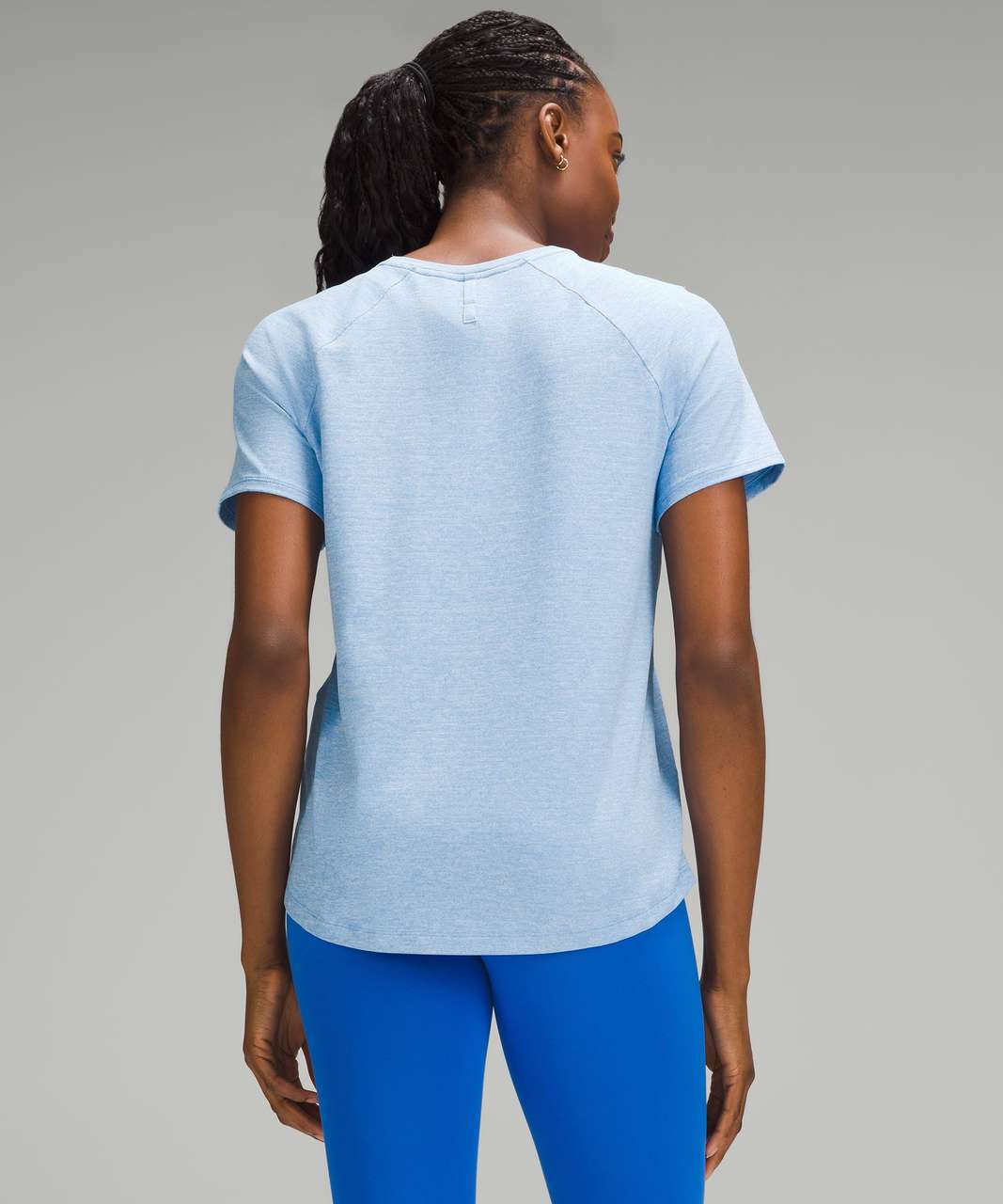 Lululemon License to Train Classic-Fit T-Shirt - Heathered Aero Blue